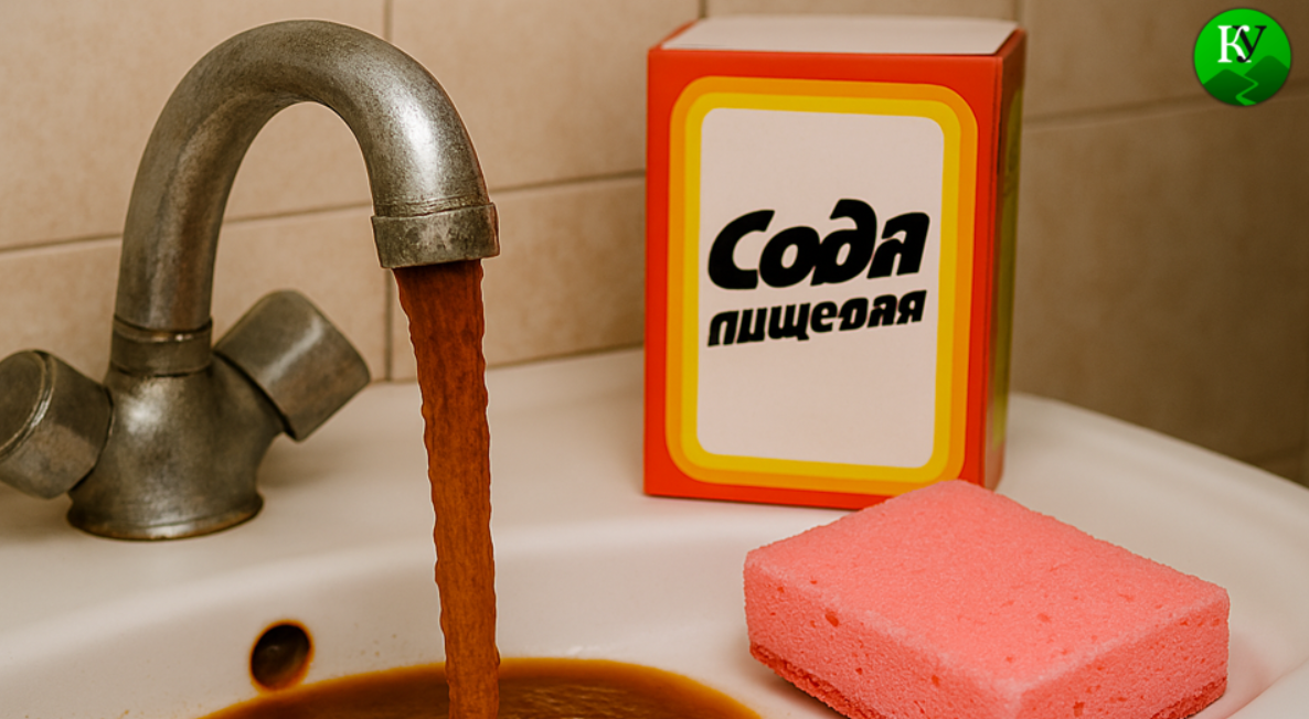 Ржавая вода течет из крана. Изображение создано ИИ по запросу "Кавказского узла" в программе Copilot. Ржавая вода течет из крана. Изображение создано ИИ по запросу "Кавказского узла" в программе Copilot.
