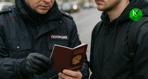 Сотрудник полиции проверяет паспорт. Иллюстрация созданна ИИ с помощью программы Copilot Сотрудник полиции проверяет паспорт. Иллюстрация созданна ИИ с помощью программы Copilot