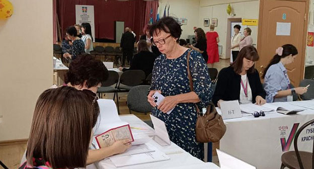 Открытие избирательного участка в Краснодарском крае. 12 сентября 2025 г. Фото: https://www.temryuk.ru/presscenter/news/v-temryukskom-rayone-otkrylis-izbiratelnye-uchastki444455/