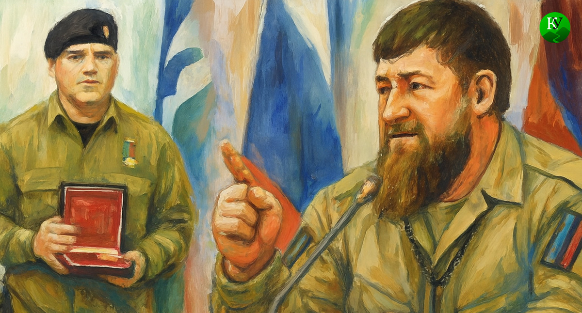 Адам и Рамзан Кадыровы. Иллюстрация создана "Кавказским узлом" с помощью ИИ в программе Copilot Адам и Рамзан Кадыровы. Иллюстрация создана "Кавказским узлом" с помощью ИИ в программе Copilot