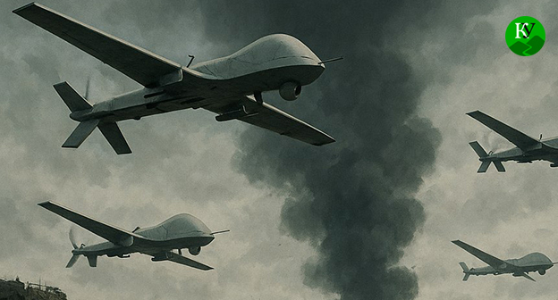 Беспилотники. Иллюстрация "Кавказского узла", созданная с помощью ИИ в программе Copilot Беспилотники. Иллюстрация "Кавказского узла", созданная с помощью ИИ в программе Copilot