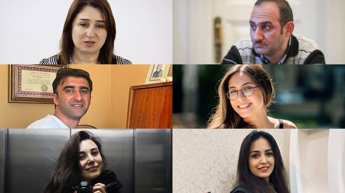Обвиняемые по делу Meydan TV. Фото: https://jam-news.net/ Обвиняемые по делу Meydan TV. Фото: https://jam-news.net/