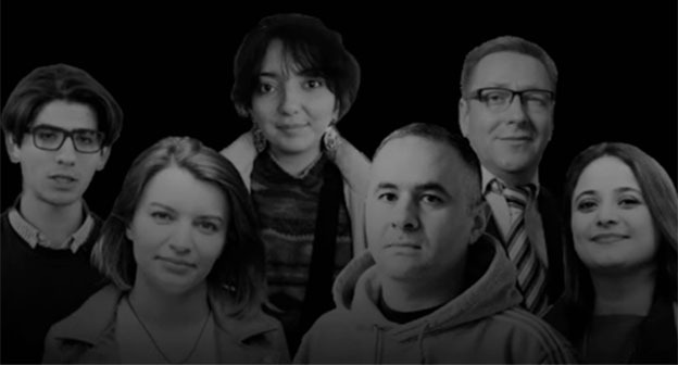 Осужденные по делу Abzas Media. Фото: https://www.meydan.tv/ Осужденные по делу Abzas Media. Фото: https://www.meydan.tv/