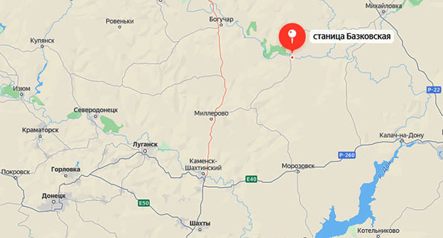 Станица Базковская на карте Ростовской области. Фото: "Карты.Яндекс" Станица Базковская на карте Ростовской области. Фото: "Карты.Яндекс"