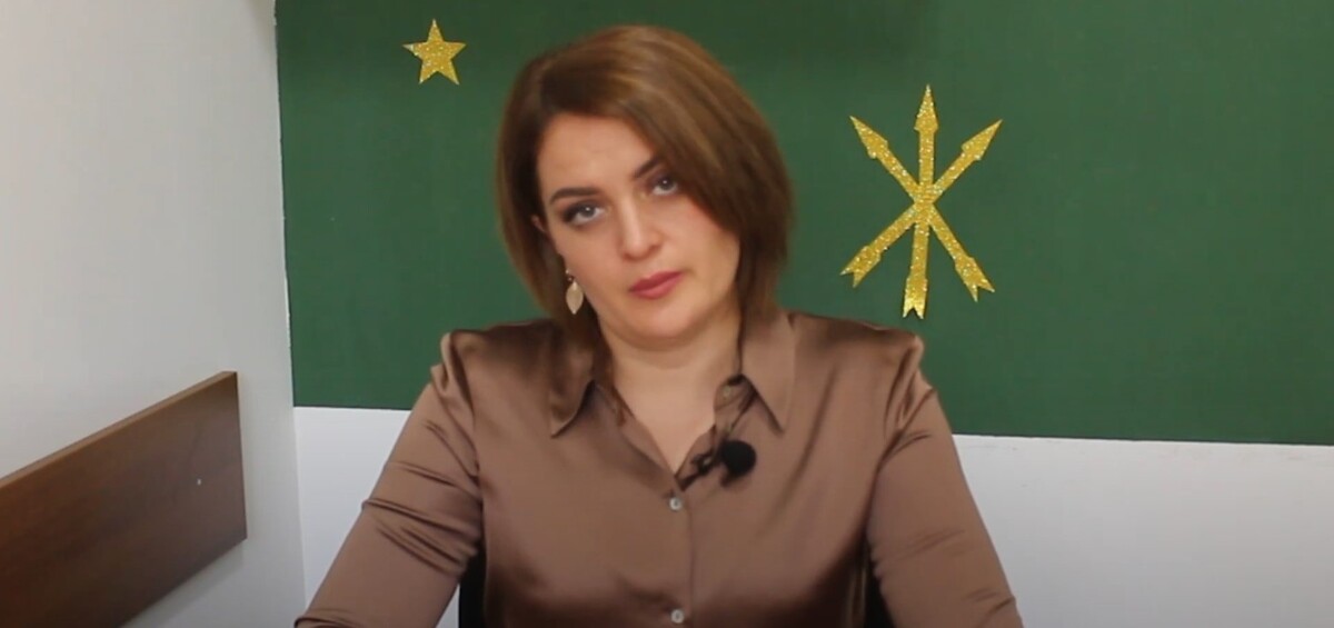 Лариса Тупцокова, скриншот с канала Circassian Media Лариса Тупцокова, скриншот с канала Circassian Media