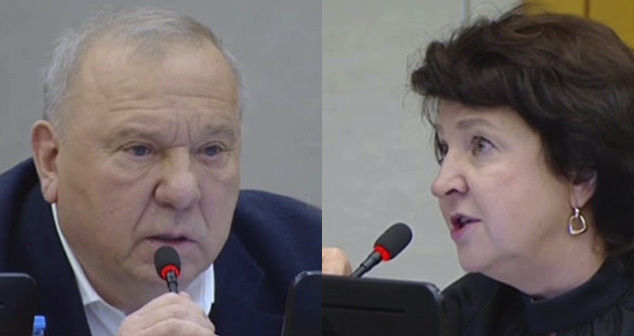 Владимир Шаманов и Анжелика Глазкова. Коллаж "Кавказского узла". Скриншот видео https://t.me/bloodysx/48228