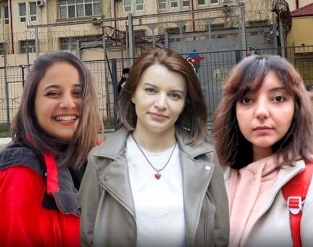 Наргиз Абсаламова, Вагифгызы, Эльнара Гасымова (слева направо). Фото: https://www.facebook.com/ принадлежит компании Meta, деятельность которой запрещена в России Наргиз Абсаламова, Вагифгызы, Эльнара Гасымова (слева направо). Фото: https://www.facebook.com/ принадлежит компании Meta, деятельность которой запрещена в России