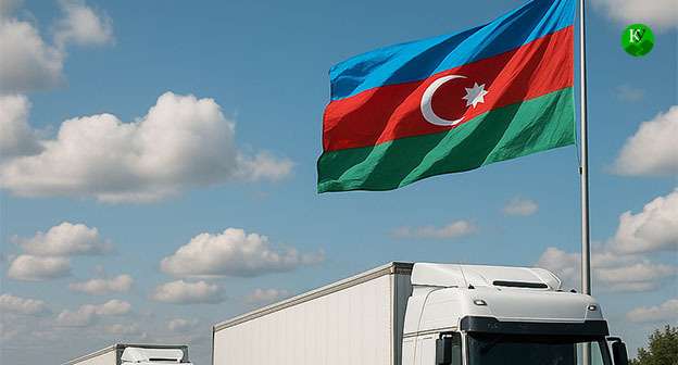 Флаг Азербайджана. Иллюстрация "Кавказского узла" созданная при помощи ИИ в программе Copilot