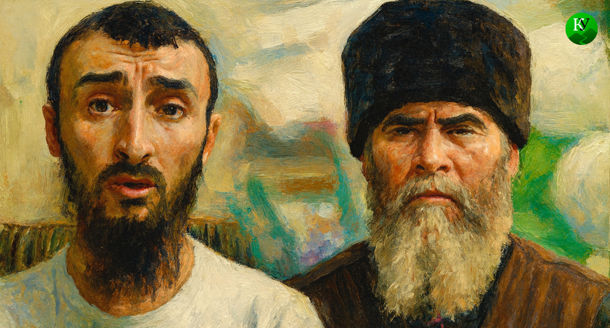 Тумсо Абдурахманов* и Салах Межиев. Иллюстрация создана «Кавказским узлом» с помощью ИИ в программе Copilot Тумсо Абдурахманов* и Салах Межиев. Иллюстрация создана «Кавказским узлом» с помощью ИИ в программе Copilot