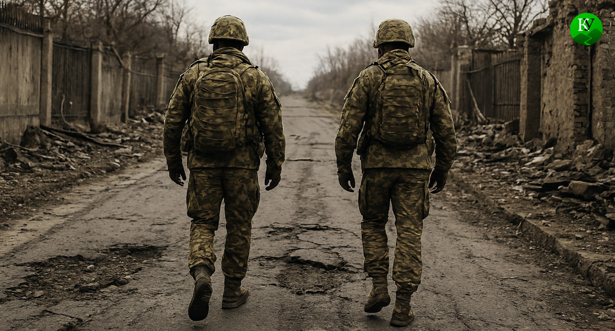 Военные на СВО. Иллюстрация создана «Кавказским узлом» с помощью ИИ в программе Copilot