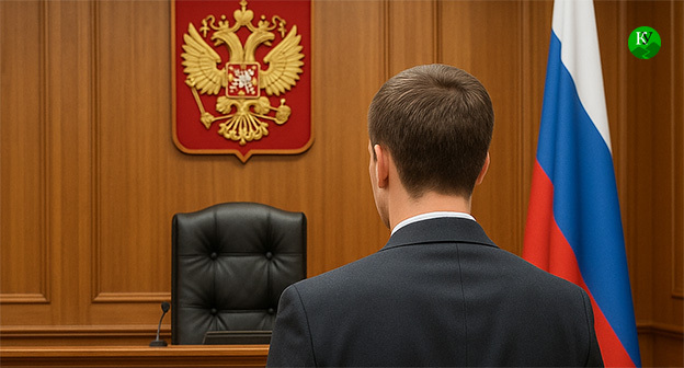 Мужчина в зале суда. Иллюстрация "Кавказского узла" созданная при помощи ИИ в программе Copilot Мужчина в зале суда. Иллюстрация "Кавказского узла" созданная при помощи ИИ в программе Copilot