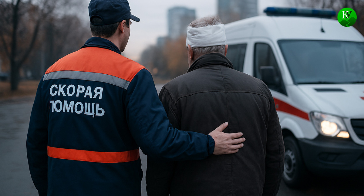Скорая помощь и пациент. Иллюстрация создана «Кавказским узлом» с помощью ИИ в программе Copilot Скорая помощь и пациент. Иллюстрация создана «Кавказским узлом» с помощью ИИ в программе Copilot