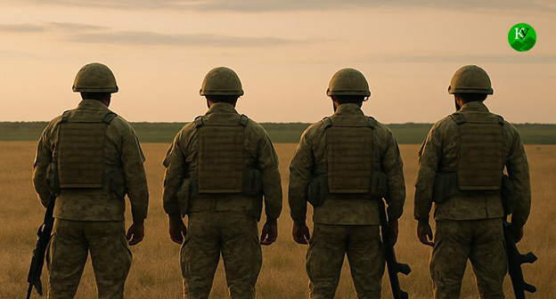 Военные. Иллюстрация "Кавказского узла" созданная ИИ при помощи программы Copilot