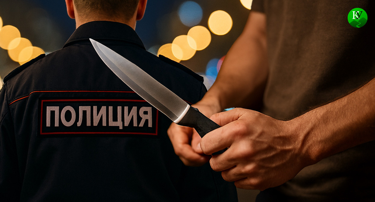 Силовик и мужчина с ножом. Иллюстрация создана «Кавказским узлом» с помощью ИИ в программе Copilot Силовик и мужчина с ножом. Иллюстрация создана «Кавказским узлом» с помощью ИИ в программе Copilot