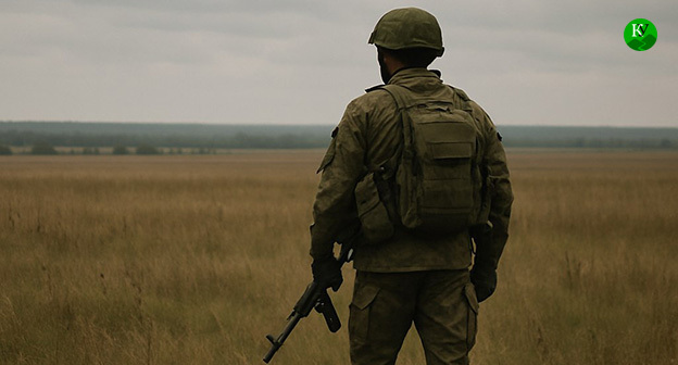 Военнослужащий. Иллюстрация "Кавказского узла" созданная ИИ при помощи программы Copilot Военнослужащий. Иллюстрация "Кавказского узла" созданная ИИ при помощи программы Copilot