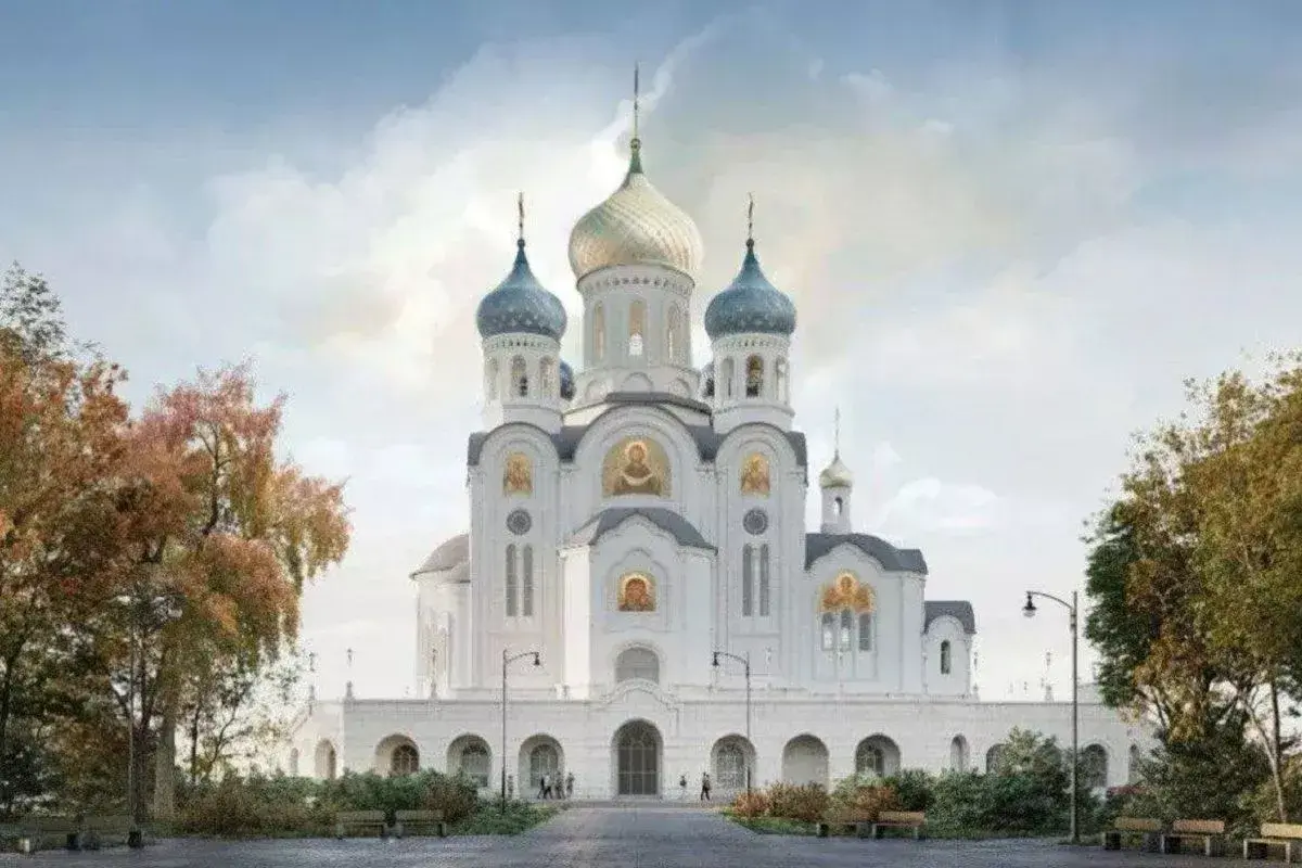 Проект храма на набережной микрорайона Юбилейный. Фото: t.me/mitropoliakubanru Проект храма на набережной микрорайона Юбилейный. Фото: t.me/mitropoliakubanru