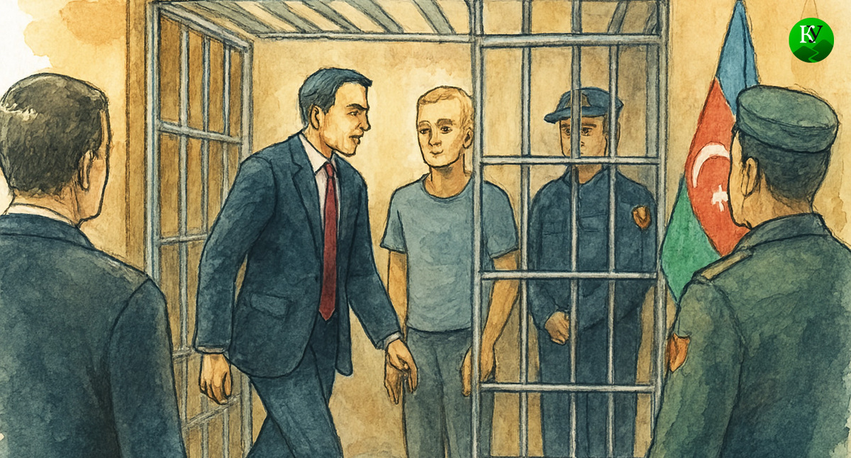 Дипломат и арестованный. Иллюстрация создана «Кавказским узлом» с помощью ИИ в программе Copilot Дипломат и арестованный. Иллюстрация создана «Кавказским узлом» с помощью ИИ в программе Copilot
