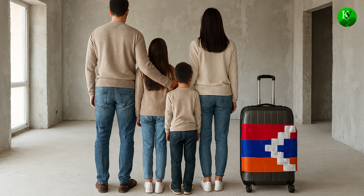 Беженцы в новом жилье. Иллюстрация создана «Кавказским узлом» с помощью ИИ в программе Copilot Беженцы в новом жилье. Иллюстрация создана «Кавказским узлом» с помощью ИИ в программе Copilot