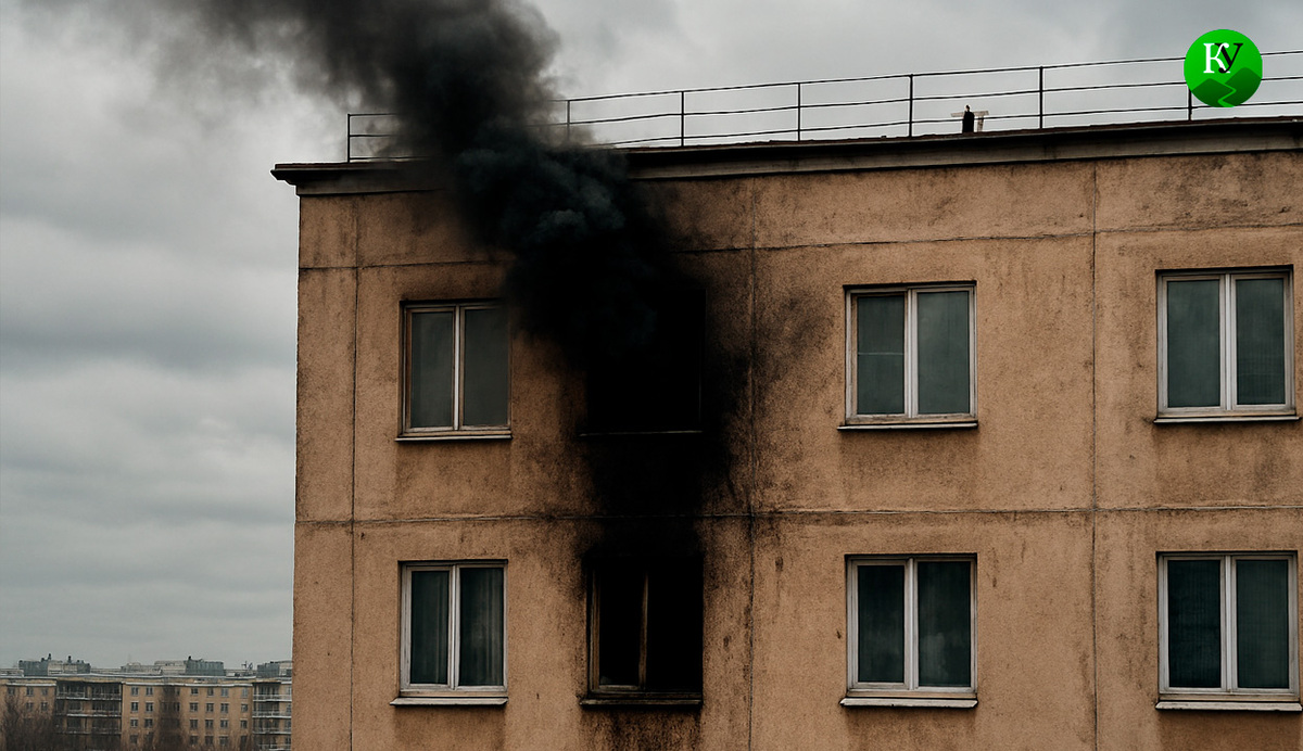 Поврежденная многоэтажка. Иллюстрация создана «Кавказским узлом» с помощью ИИ в программе Copilot Поврежденная многоэтажка. Иллюстрация создана «Кавказским узлом» с помощью ИИ в программе Copilot