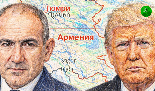 Никол Пашинян (слева) и Дональд Трамп. Иллюстрация создана "Кавказским узлом" при помощи ИИ в программе Copilot Никол Пашинян (слева) и Дональд Трамп. Иллюстрация создана "Кавказским узлом" при помощи ИИ в программе Copilot