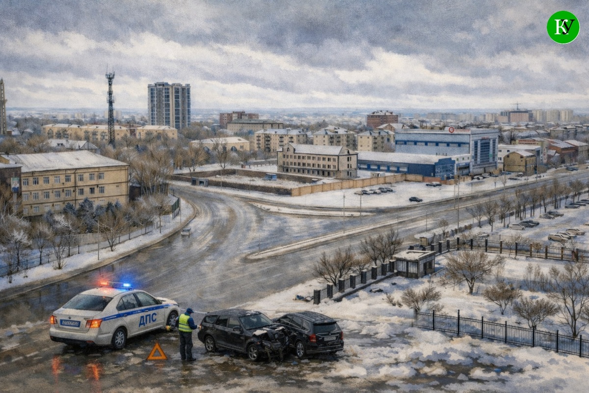 Транспортная развязка в Грозном, где предположительно произошло ДТП. Иллюстрация создана "Кавказским узлом" при помощи ИИ в программе Copilot Транспортная развязка в Грозном, где предположительно произошло ДТП. Иллюстрация создана "Кавказским узлом" при помощи ИИ в программе Copilot
