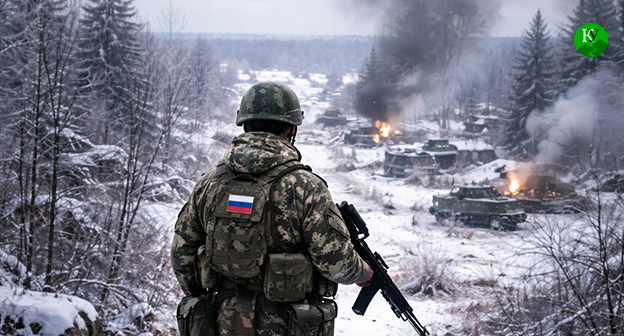 Военнослужащий. Иллюстрация "Кавказского узла" созданная ИИ при помощи программы Copilot Военнослужащий. Иллюстрация "Кавказского узла" созданная ИИ при помощи программы Copilot