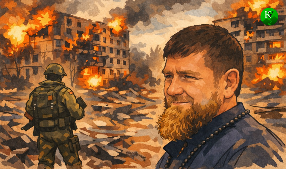 Кадыров выступил против переговоров об окончании СВО. Изображение создано "Кавказским узлом" при помощи ИИ в программе Copilot. Кадыров выступил против переговоров об окончании СВО. Изображение создано "Кавказским узлом" при помощи ИИ в программе Copilot.