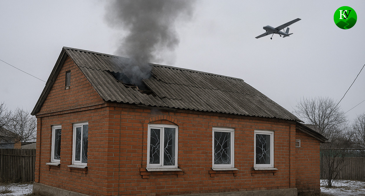 Поврежденный дом. Иллюстрация создана «Кавказским узлом» с помощью ИИ в программе Copilot Поврежденный дом. Иллюстрация создана «Кавказским узлом» с помощью ИИ в программе Copilot