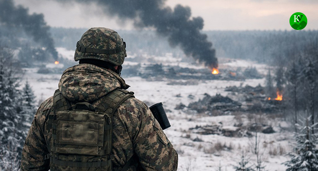 Военнослужащий. Иллюстрация создана "Кавказским узлом" при помощи ИИ в программе Copilot