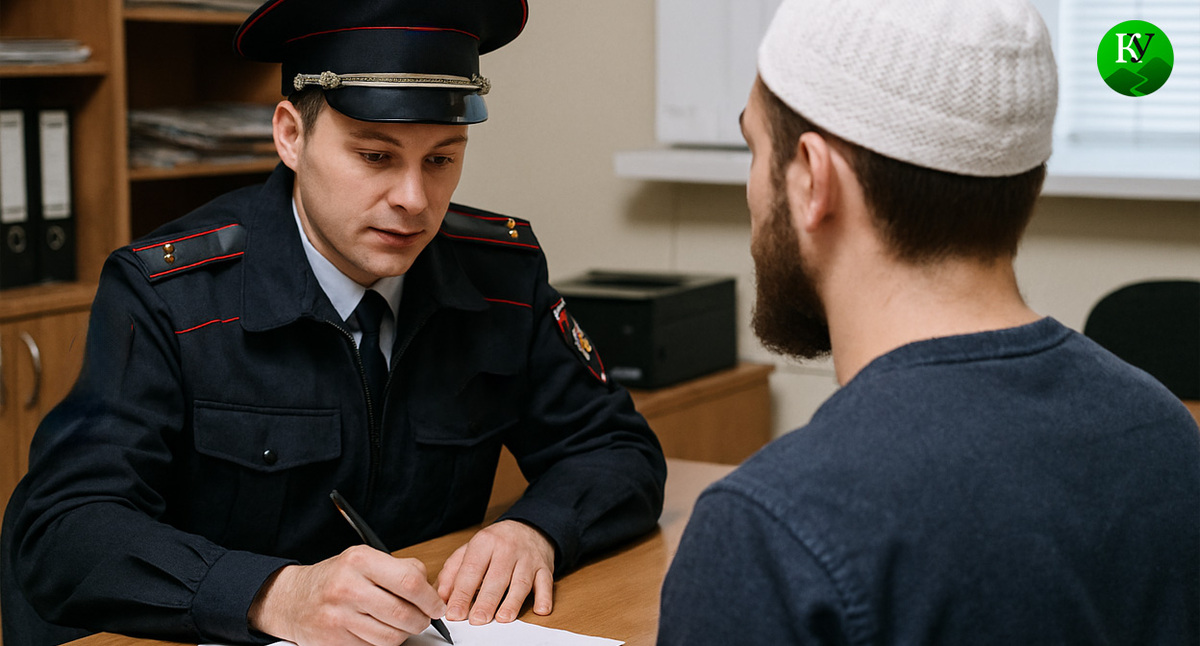 Допрос подозреваемого. Иллюстрация создана «Кавказским узлом» с помощью ИИ в программе Copilot Допрос подозреваемого. Иллюстрация создана «Кавказским узлом» с помощью ИИ в программе Copilot