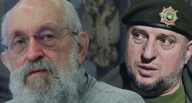 Анатолий Вассерман (слева) и Апти Алаудинов. Скриншот видео https://www.youtube.com/watch?v=vqliAtNYajw Анатолий Вассерман (слева) и Апти Алаудинов. Скриншот видео https://www.youtube.com/watch?v=vqliAtNYajw