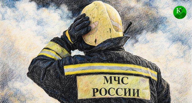 Сотрудник МЧС. Иллюстрация создана "Кавказским узлом" при помощи программы Copilot