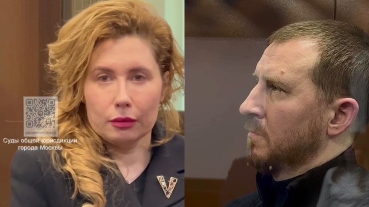 Янина и Алексей Копайгородские. Стоп-кадры видео судов общей юрисдикции города Москвы https://t.me/moscowcourts/5870, https://t.me/moscowcourts/5872 Коллаж "Кавказского узла".