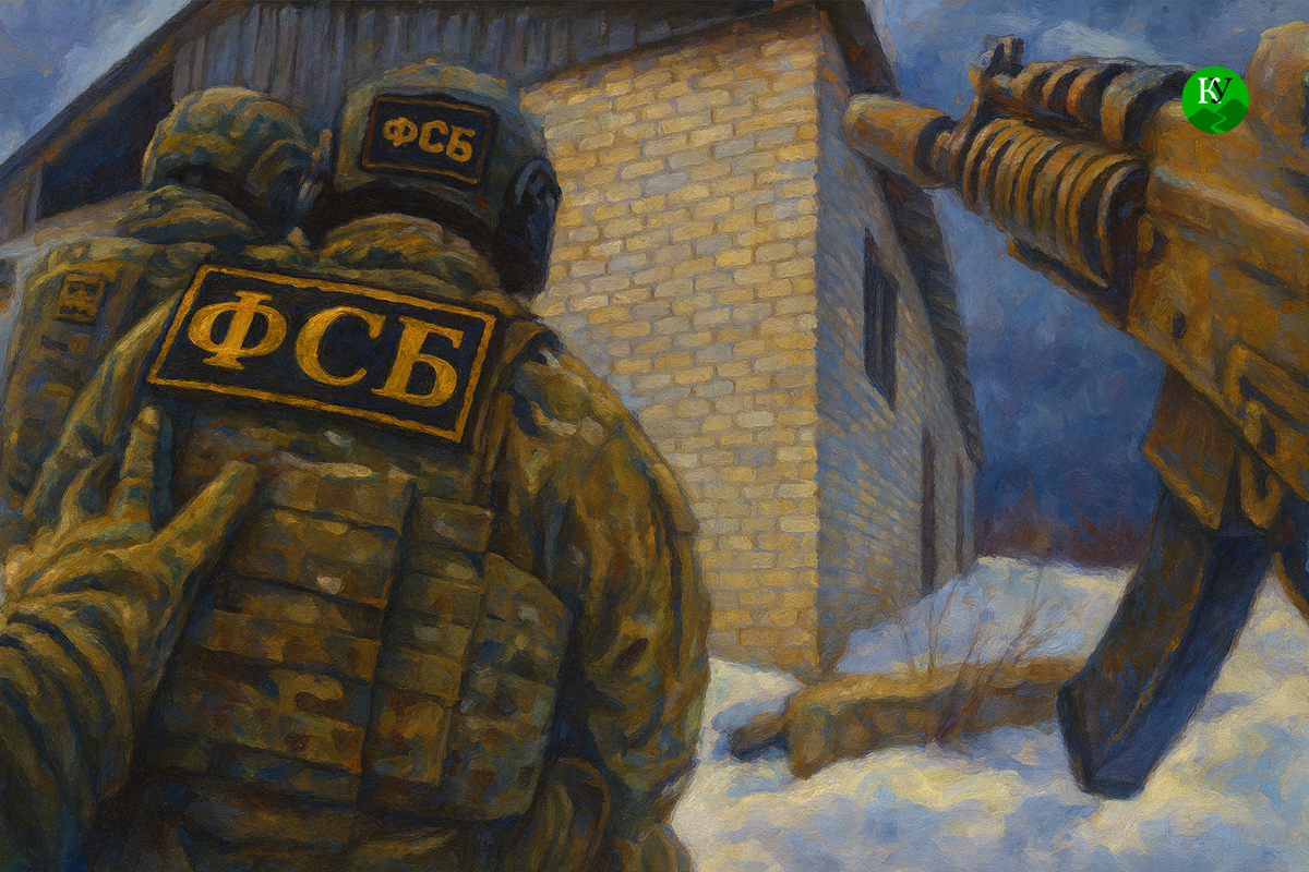 Сотрудники ФСБ. Иллюстрация создана "Кавказским узлом" с помощью ИИ в программе Copilot Сотрудники ФСБ. Иллюстрация создана "Кавказским узлом" с помощью ИИ в программе Copilot