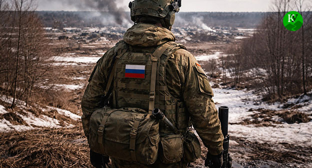 Военнослужащий. Иллюстрация создана "Кавказским узлом" при помощи ИИ в программе Copilot Военнослужащий. Иллюстрация создана "Кавказским узлом" при помощи ИИ в программе Copilot