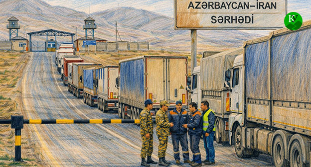 Граница Азербайджана и Ирана. Надпись на баннере "Азербайджано-Иранская граница", Иллюстрация создана "Кавказским узлом" при помощи ИИ в программе Copilot Граница Азербайджана и Ирана. Надпись на баннере "Азербайджано-Иранская граница", Иллюстрация создана "Кавказским узлом" при помощи ИИ в программе Copilot
