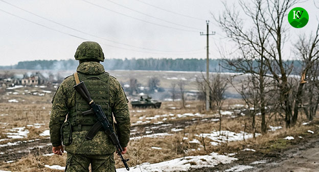Военнослужащий. Иллюстрация создана "Кавказским узлом" при помощи ИИ в программе Copilot Военнослужащий. Иллюстрация создана "Кавказским узлом" при помощи ИИ в программе Copilot