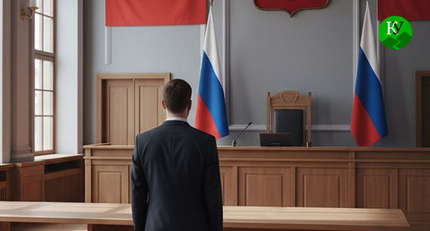 Мужчина в зале суда. Иллюстрация создана "Кавказским узлом" при помощи ИИ в программе Copilot Мужчина в зале суда. Иллюстрация создана "Кавказским узлом" при помощи ИИ в программе Copilot