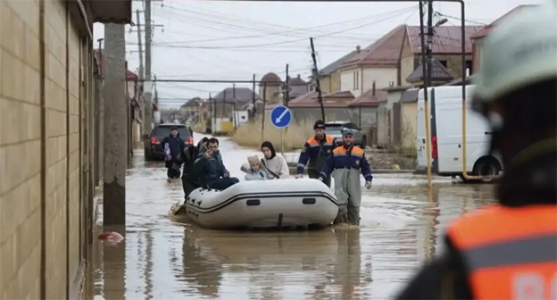 Наводнение в Дагестане. Фото: Дагестанский штаб «МыВместе» Наводнение в Дагестане. Фото: Дагестанский штаб «МыВместе»