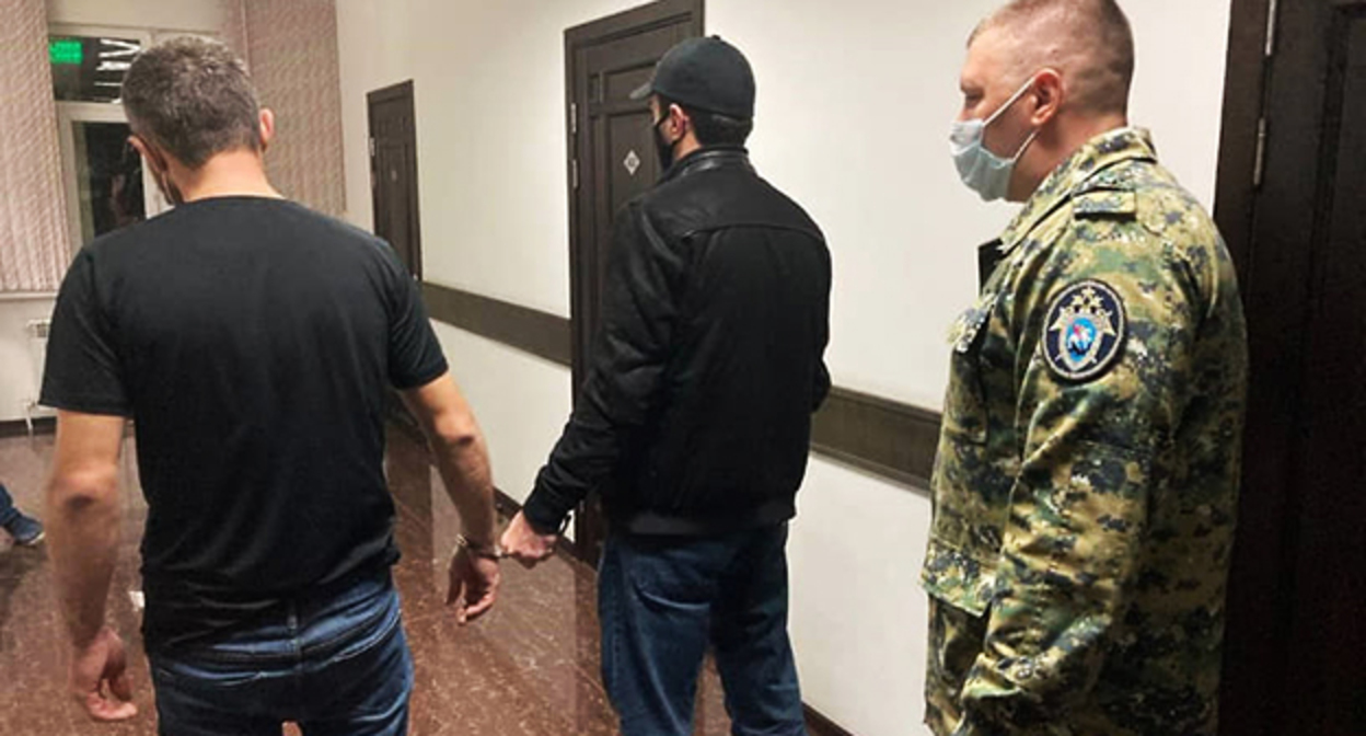 Житель Каспийска, обвиняемый в убийстве девочки. Фото: пресс-служба республиканского управления СКР
