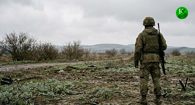 Военнослужащий. Иллюстрация создана "Кавказским узлом" при помощи ИИ в программе Copilot Военнослужащий. Иллюстрация создана "Кавказским узлом" при помощи ИИ в программе Copilot