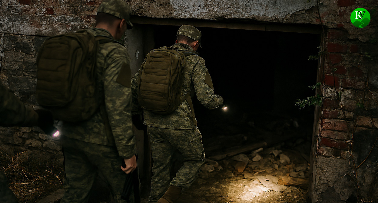 Военные на СВО. Иллюстрация создана «Кавказским узлом» с помощью ИИ в программе Copilot