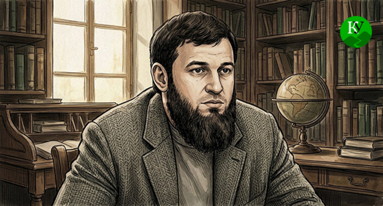 Якуб Закриев. Иллюстрация создана "Кавказским узлом" при помощи ИИ в программе Copilot