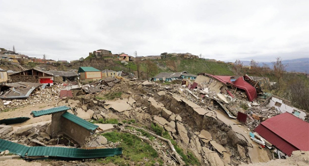 Последствия оползней в Дагестане. Фото: Правительство Дагестана Последствия оползней в Дагестане. Фото: Правительство Дагестана
