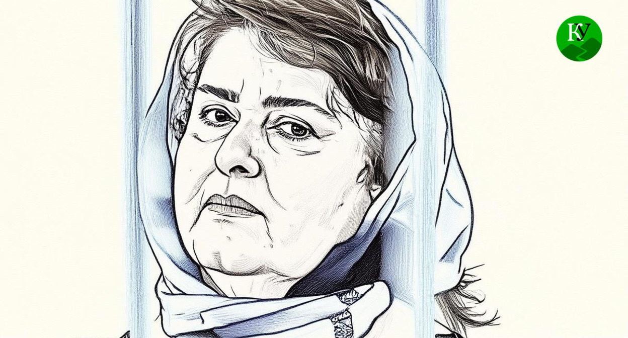 Зарема Мусаева. Иллюстрация создана "Кавказским узлом" при помощи ИИ в программе Copilot