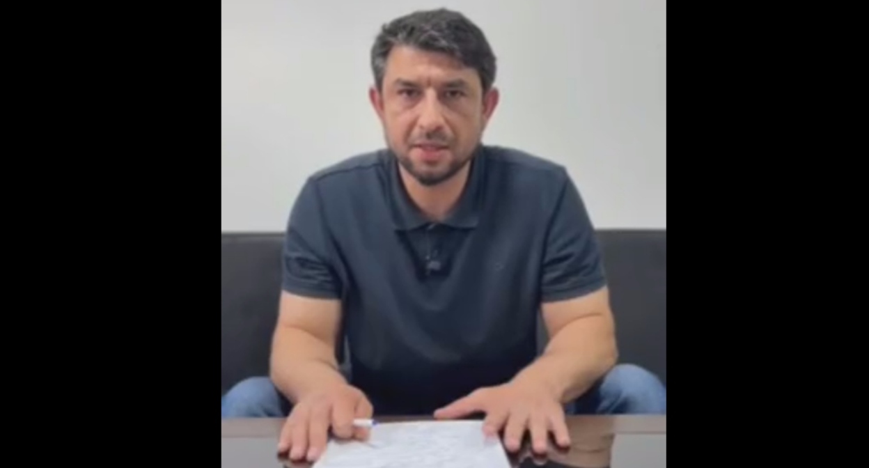 Стоп-кадр видеообращения Рамиса Агабекова, опубликованного Шамилем Хадулаевым https://t.me/KhadulaevShamil/