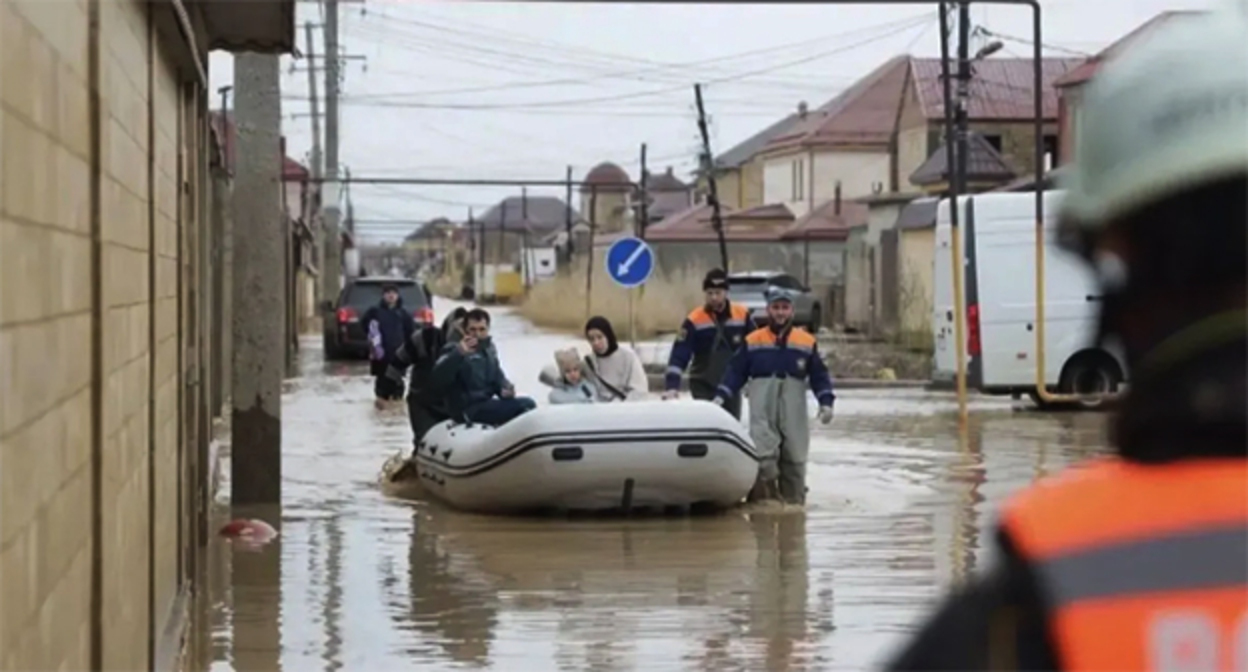 Наводнение в Дагестане. Фото: Дагестанский штаб «МыВместе»