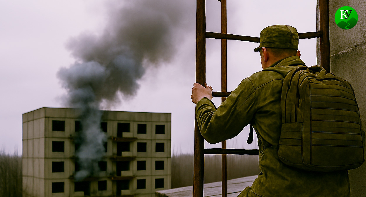 Военный на СВО. Иллюстрация создана «Кавказским узлом» с помощью ИИ в программе Copilot