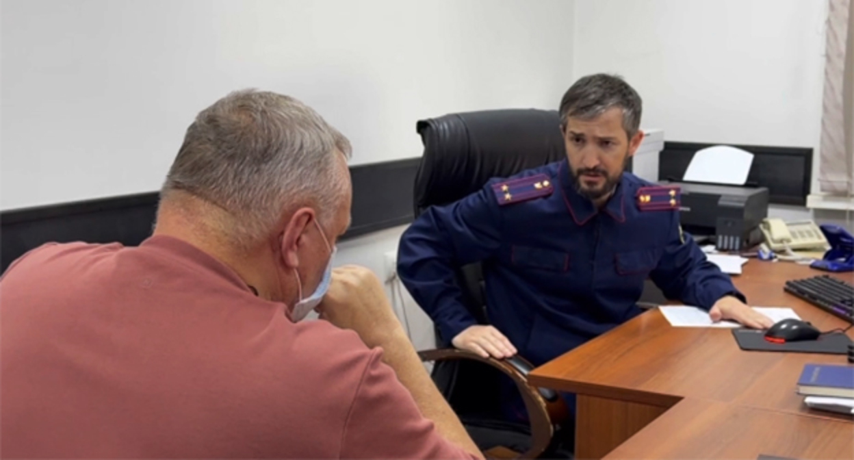 Задержание Бориса Гонцова. 21 июля 2026 г. Скриншот видео: пресс-служба СК РФ