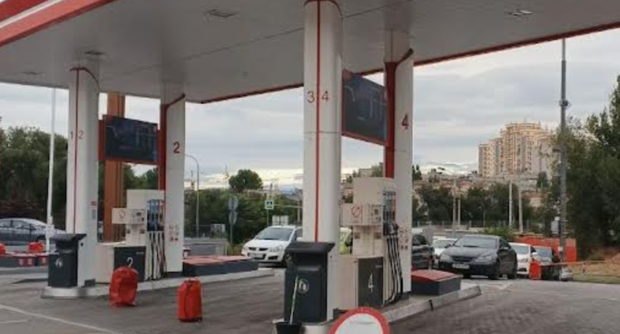 Обстановка на  АЗС. Фото представлено «Кавказскому узлу» героями материала.